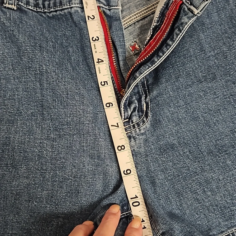 GAP carpenter style faded denim shorts size 6 EUC - Picture 6 of 9